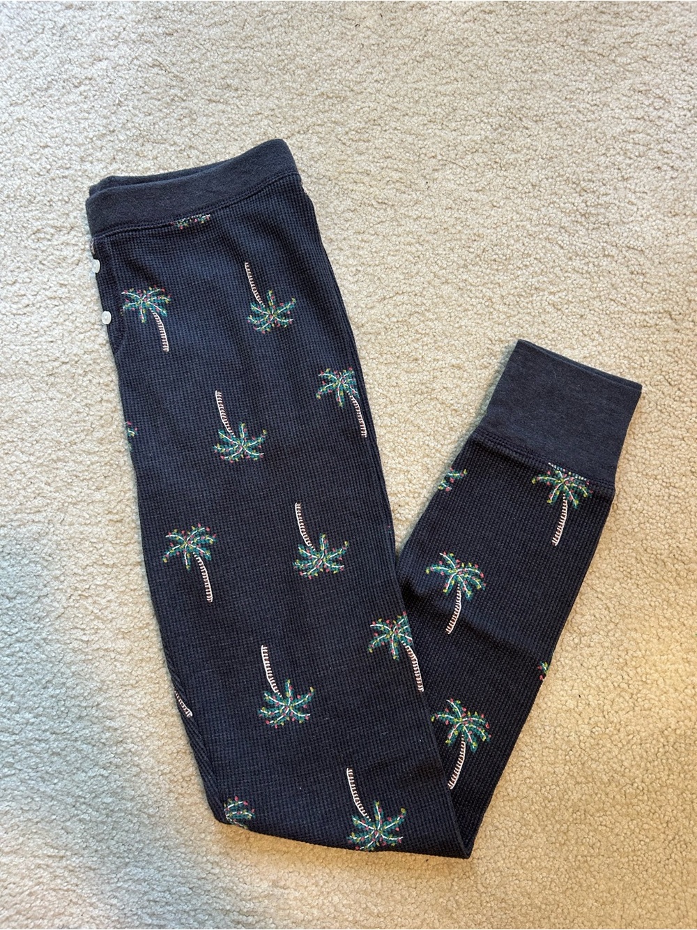 Old Navy Palm-Print Thermal Pajama Leggings